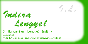 indira lengyel business card